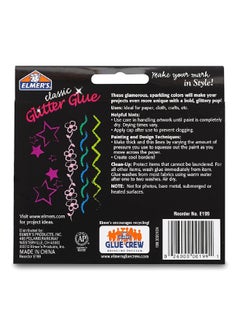 ELMER'S 10-Piece 3D Washable Classic Glitter Glue Multicolour 105.8 ml E199  - Image 4
