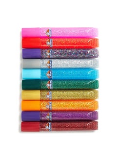 ELMER'S 10-Piece 3D Washable Classic Glitter Glue Multicolour 105.8 ml E199  - Image 2