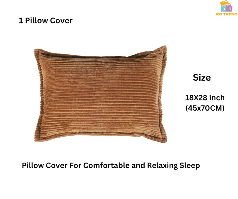 RD TREND 190 GSM Flannel Warm Bedsheets for Winter Single Bed(60x90 Inches) with 1 Pillow Cover Size (18x28 Inches) Color- Mustard - Image 4