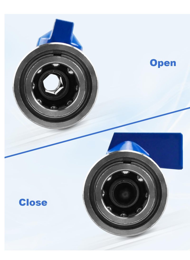 Heavy Duty High Pressure Washer Ball Valve Kit 3/8 NPT Quick Connector 4500 PSI for Power Washer Hose Control Water Flow Switch with Raw Material Belt - Image 5