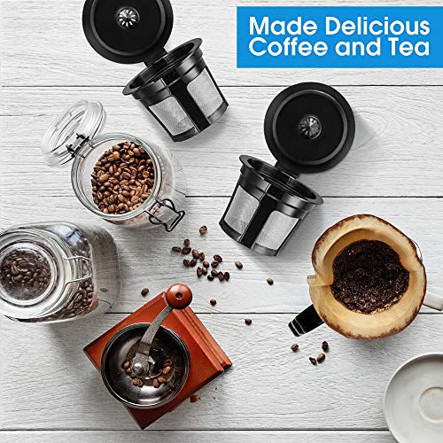 InwodiTeki Reusable K Cups, Universal Fit Reusable Coffee Filters with Food Grade Stainless Steel Mesh Eco-Friendly Coffee Pods, for 1.0 and 2.0 Brewers (4) - Image 5