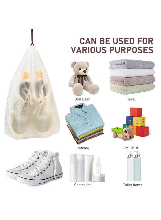 DROPOSALE Clear Travel Shoe Bag Transparent, Waterproof Storage Organizer for Shoes Durable and Lightweight Perfect for Travel Gym, and Daily (10) - Image 3