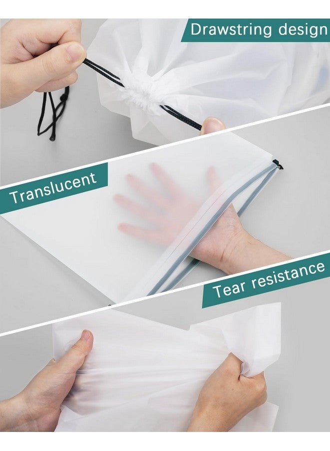 DROPOSALE Clear Travel Shoe Bag Transparent, Waterproof Storage Organizer for Shoes Durable and Lightweight Perfect for Travel Gym, and Daily (10) - Image 4