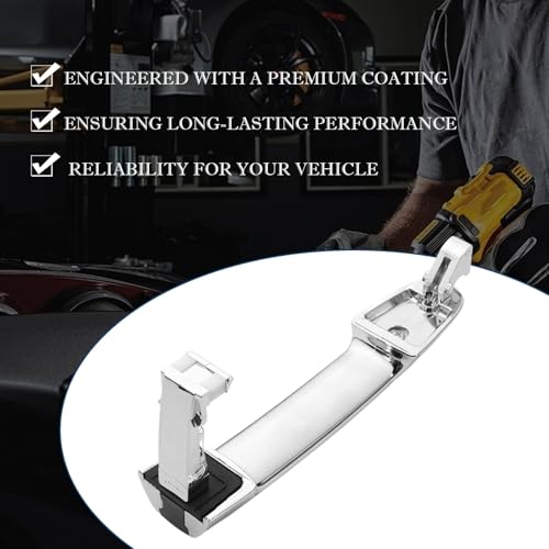 Gaogsiy 4 PCS Chrome Exterior Door Handle fits Sonata 2005 2006 2007 2008 2009 2010 Front & Rear Left Driver & Right Passenger Replaces 82651-3K000， 826513K000, with Black Insert - Image 3