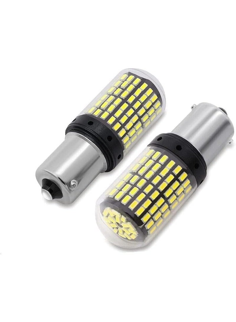 pair of LED Bulb 6000K 1156 White Super Bright for Turn Signal Reverse Brake Stop Light Size : Size: Single heel, one bowl - Image 2