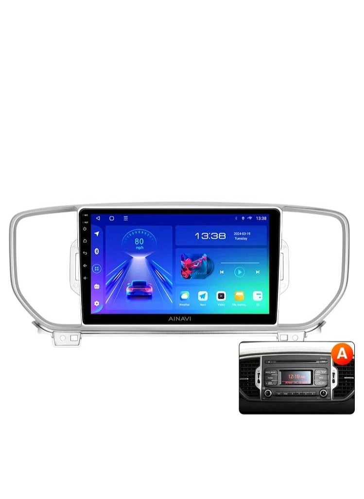 MNT - The 2016-2018 Kia Sportage's screen is part of the car's infotainment system. It runs on Android and supports features like Apple CarPlay and Android Auto, allowing you to easily connect your smartphone. It also offers a high resolution of up to 1080 pixels, making it excellent for displaying information and maps clearly. - Image 1
