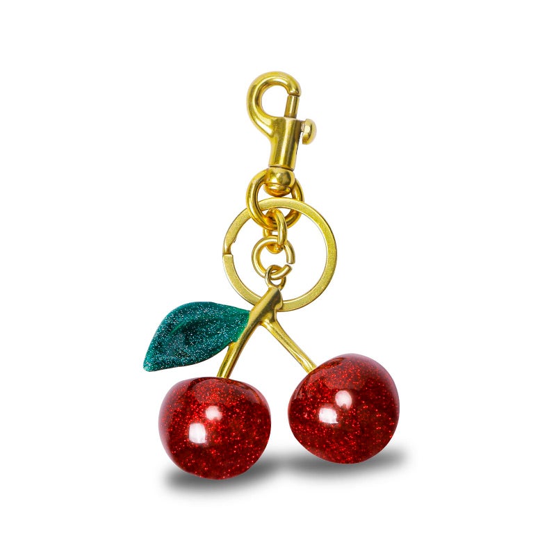 FASTFAIRY Keychain Cherry Bag Charms Purse Key Chains Women Cute Car keyrings leather handbags Valentines Day Gifts - Image 2