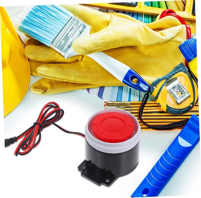 POPETPOP 2pcs Mini Security Alarm Siren Loud Sound Anti Theft Alarm Compact Design for Easy Installation - Image 4