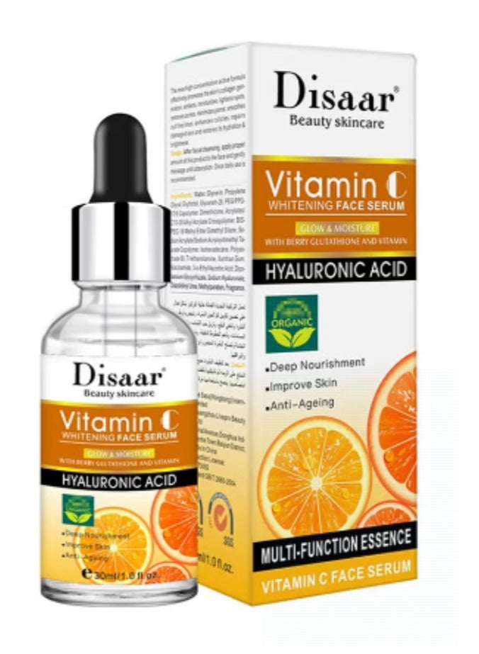 Disaar Vit C Hyaluronic Acid Serum (30ml) - Hydrating & Dark Spot Corrector - Image 1