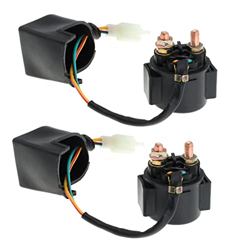 JomGorg Solenoid Starter Relay for 4 Stroke GY6 Engine 50cc 70cc 90cc 100cc 110cc 125cc 150cc 200cc 250cc for Honda for Can-am for Polaris for Suzuki for Arctic ATV Quad Scooter Go Kart Chopper Dirt Bike - Image 2