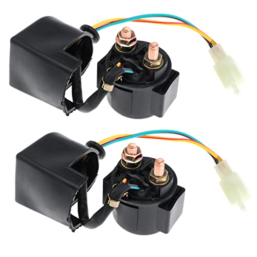 JomGorg Solenoid Starter Relay for 4 Stroke GY6 Engine 50cc 70cc 90cc 100cc 110cc 125cc 150cc 200cc 250cc for Honda for Can-am for Polaris for Suzuki for Arctic ATV Quad Scooter Go Kart Chopper Dirt Bike - Image 1
