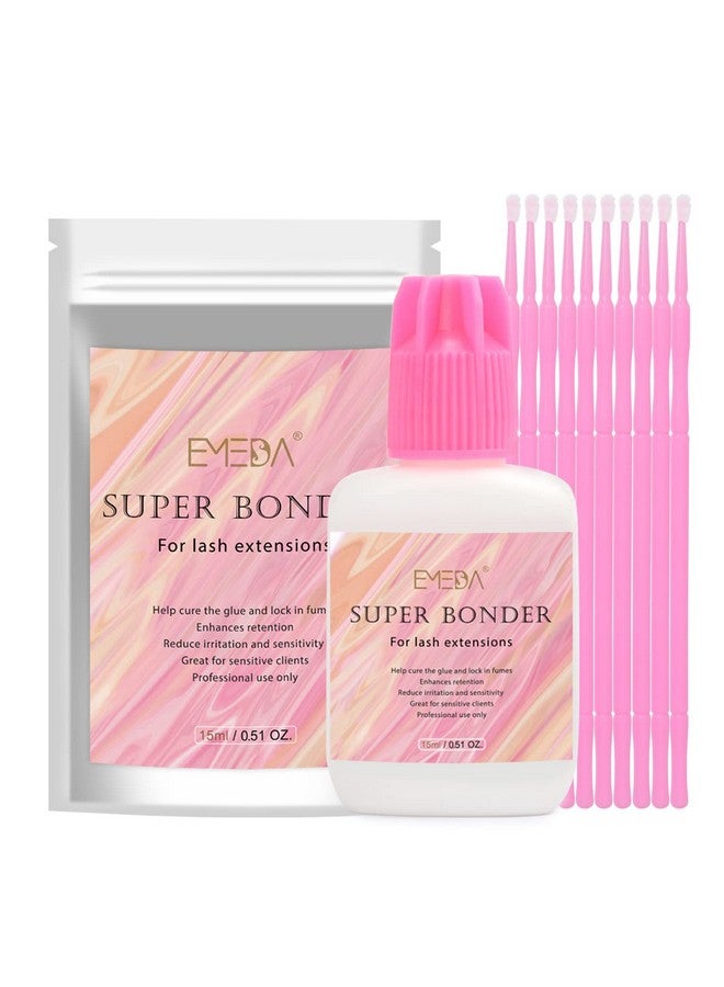 EMEDA Lash Bonder for Eyelash Extensions, Not Glue, Glue Accelerator for lash Extensions, Sealer Adhesive, Speed up Glue Drying Time,Add Glue Elasticity,Lock in Glue Fume(15ml Super Bonder Sealant) - Image 1