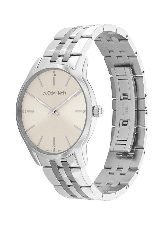 CALVIN KLEIN - Unisex Analog Round Shape Stainless Steel Wrist Watch - 25000009 40 mm - Image 1