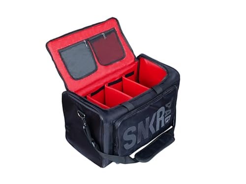 NNBDBVDHS Shoe Bags for Travel Sneaker Travel Bag Shoes Duffel Bags Waterproof Gym Sports Luggage Sneakerhead Bag for Men with 3 Adjustable Dividers fit 4 Pairs Heavy Duty Travel Accessories (red) - Image 1