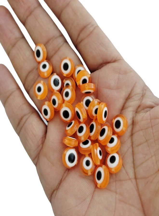 meryCraft 20 Pieces Round Shape Evil Eye Beads,Resin Beads 10mm,Jewellery Making, Rakhi, Anklet, Bracelet-Necklace-Key Rings-Big Acrylic Beads - Image 2