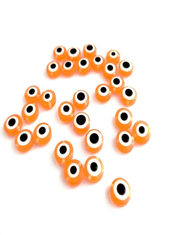 meryCraft 20 Pieces Round Shape Evil Eye Beads,Resin Beads 10mm,Jewellery Making, Rakhi, Anklet, Bracelet-Necklace-Key Rings-Big Acrylic Beads - Image 1