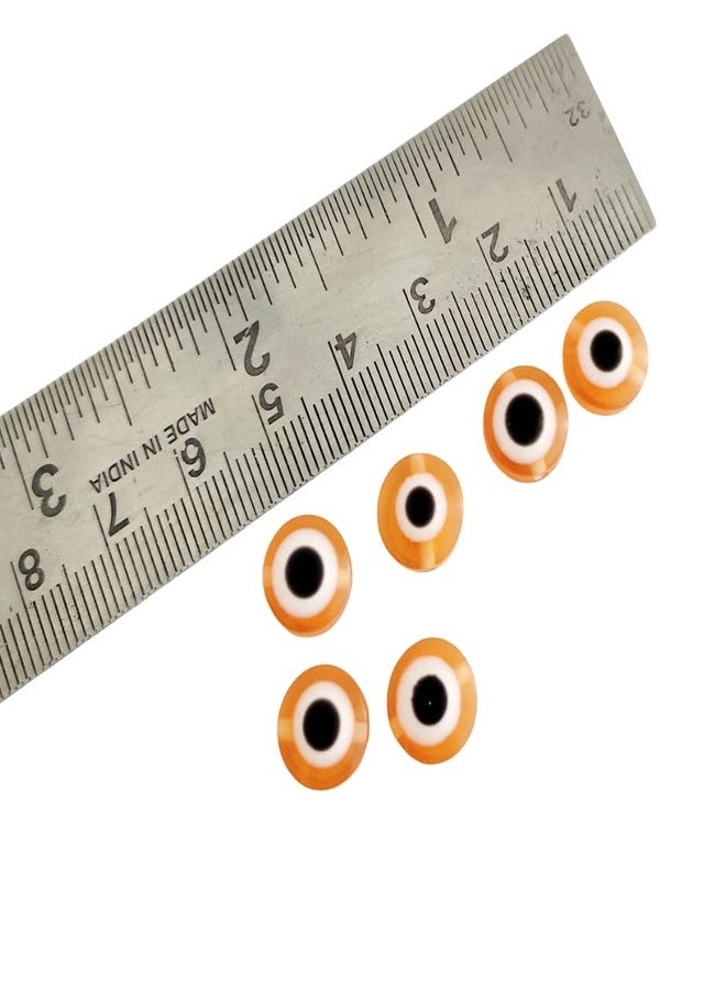 meryCraft 20 Pieces Round Shape Evil Eye Beads,Resin Beads 10mm,Jewellery Making, Rakhi, Anklet, Bracelet-Necklace-Key Rings-Big Acrylic Beads - Image 3