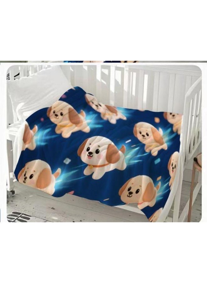 general Baby and children's cartoon flannel thin blanket (warm and comfortable, suitable for sleep, game use) 70cm*100cm - Image 2