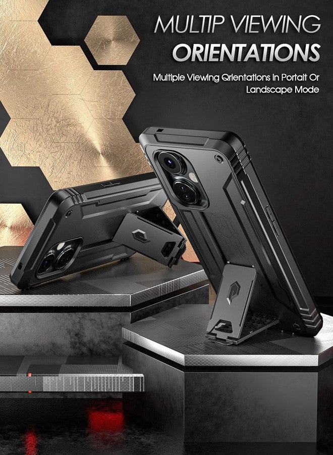 Poetic Revolution Case for OnePlus Nord N30 5G, [20FT Mil-Grade Drop Tested], Full-Body Rugged Dual-Layer Shockproof Protective Cover with Kickstand and Built-in-Screen Protector, Black - Image 4
