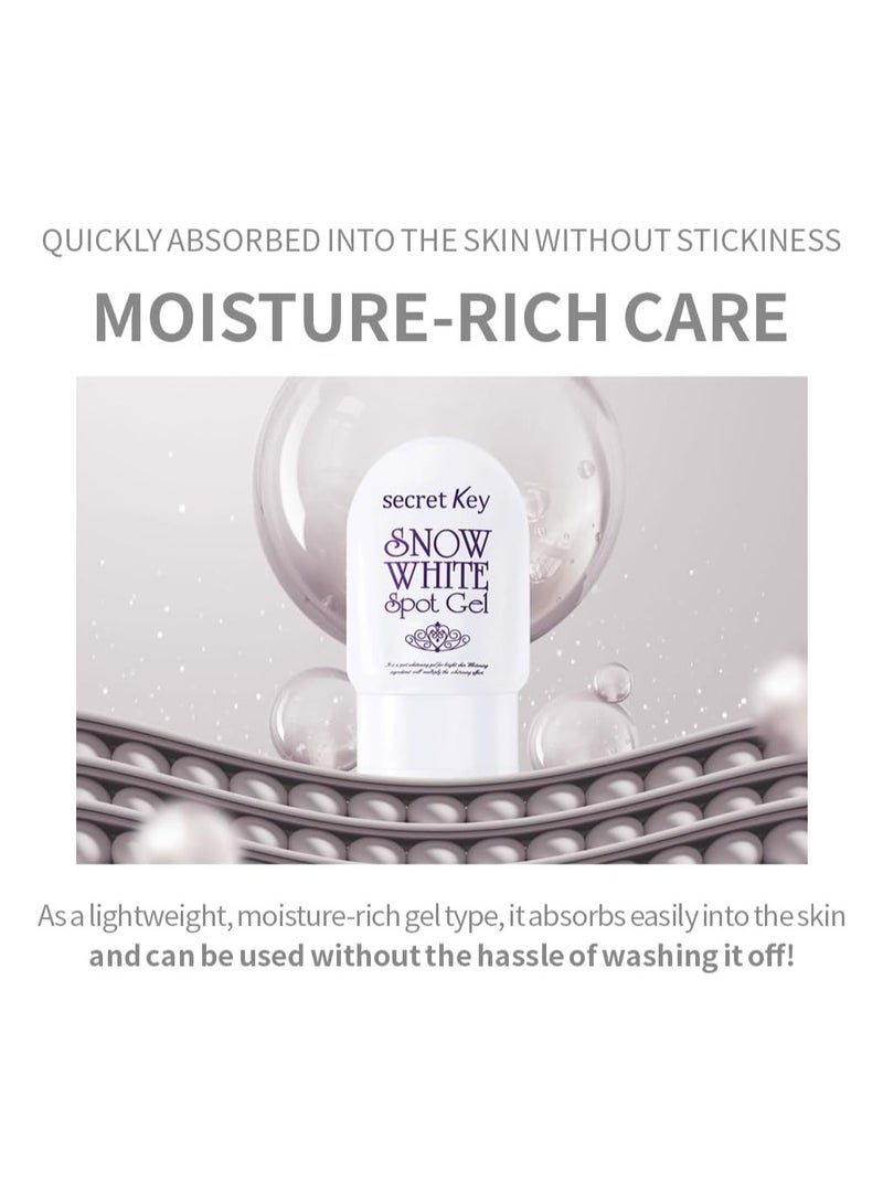 Secret Key Snow White Spot Gel 65g | Brightening & Tone-Up Cream for Face and Body | Niacinamide Formula to Reduce Dark Spots, Dullness & Uneven Skin Tone | Korean Skincare - Image 3