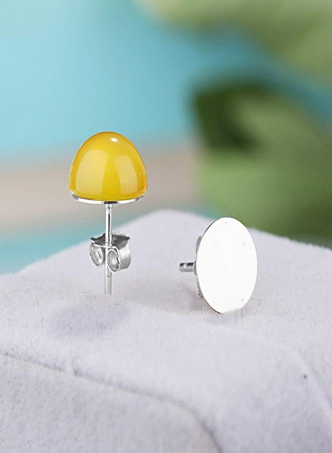 Waybas 600 PCS 5MM Hypoallergenic Stainless Steel Earrings Posts Flat Pad Blank Earring Pin Studs with Butterfly Earring Backs and Silicone Bullet Earring Backs for Jewelry Making Findings - Image 5