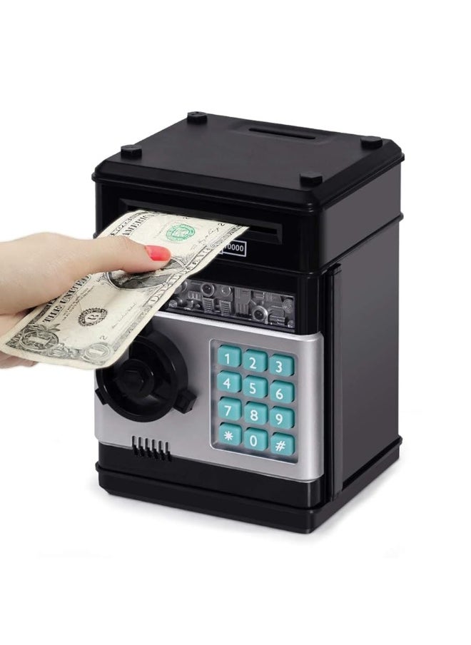 Refasy - Refasy Piggy Bank Cash Coin Can ATM Bank Electronic Coin Money Bank for Kids-Hot Gift - Image 1