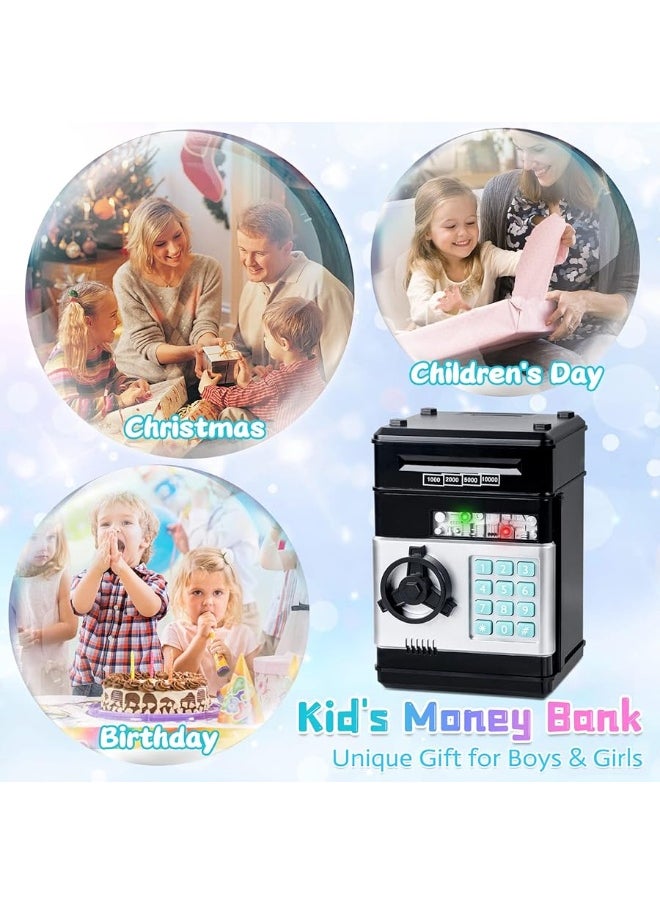 Refasy - Refasy Piggy Bank Cash Coin Can ATM Bank Electronic Coin Money Bank for Kids-Hot Gift - Image 1