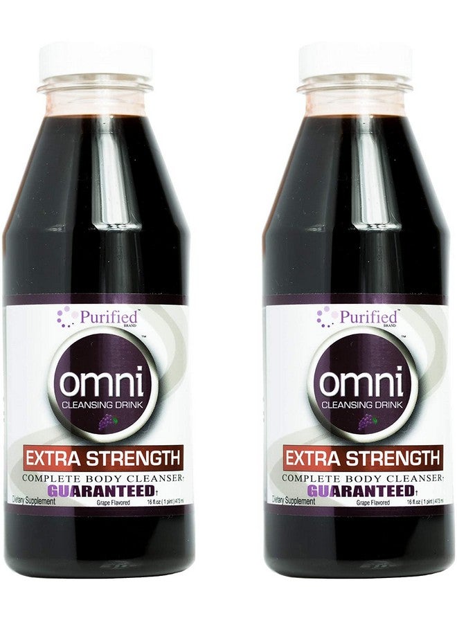 wellgenix Omni Detox Cleanse Drink - Full Body Detox Juice - Grape Flavor - 100% Naturally Formulated Whole Body Detox System - Quick Body Cleanse Enriched with Vitamins & Minerals, 16 oz - Two Pack - Image 1