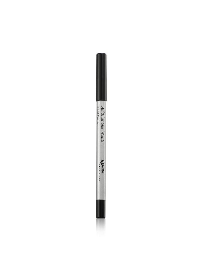 Recode Black Kohl Kajal Pencil All That She Wants 1.20 GMS  - Image 2