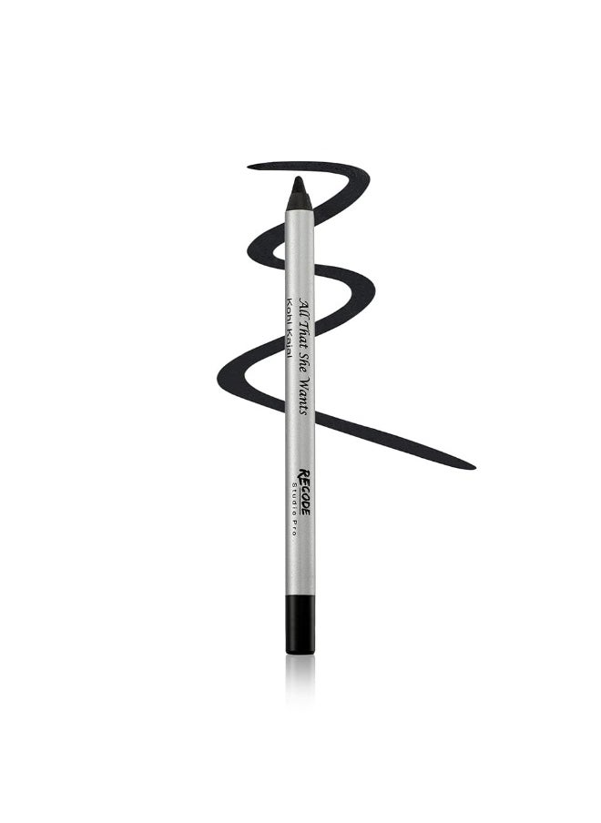 Recode Black Kohl Kajal Pencil All That She Wants 1.20 GMS  - Image 1