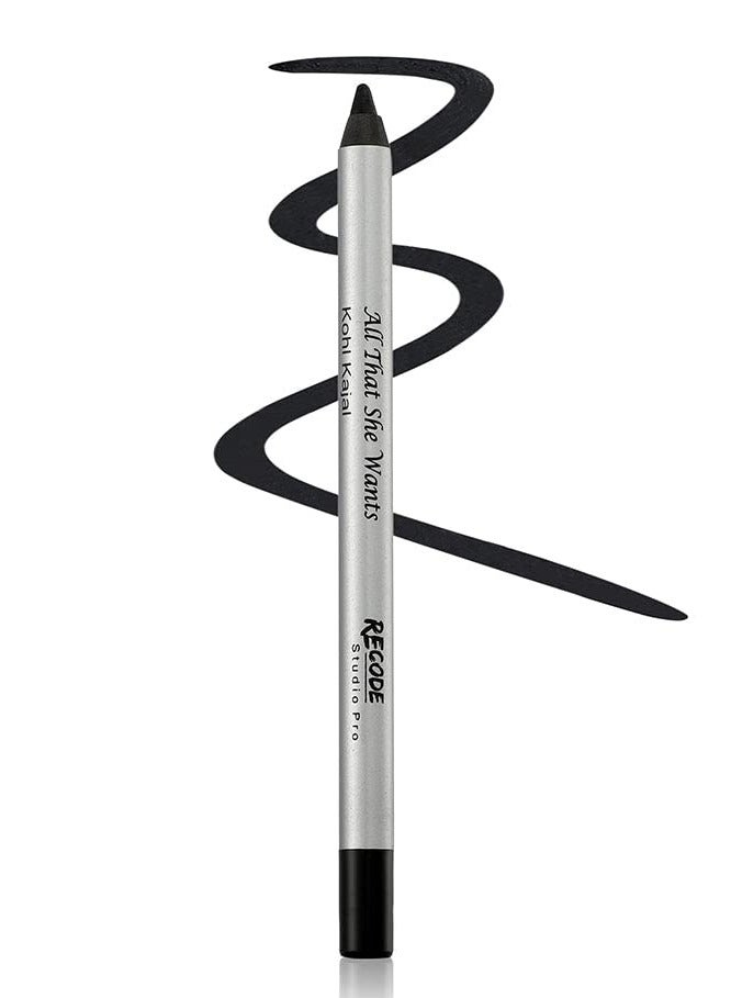 Recode Black Kohl Kajal Pencil Waterproof 1.20 GMS - Image 1