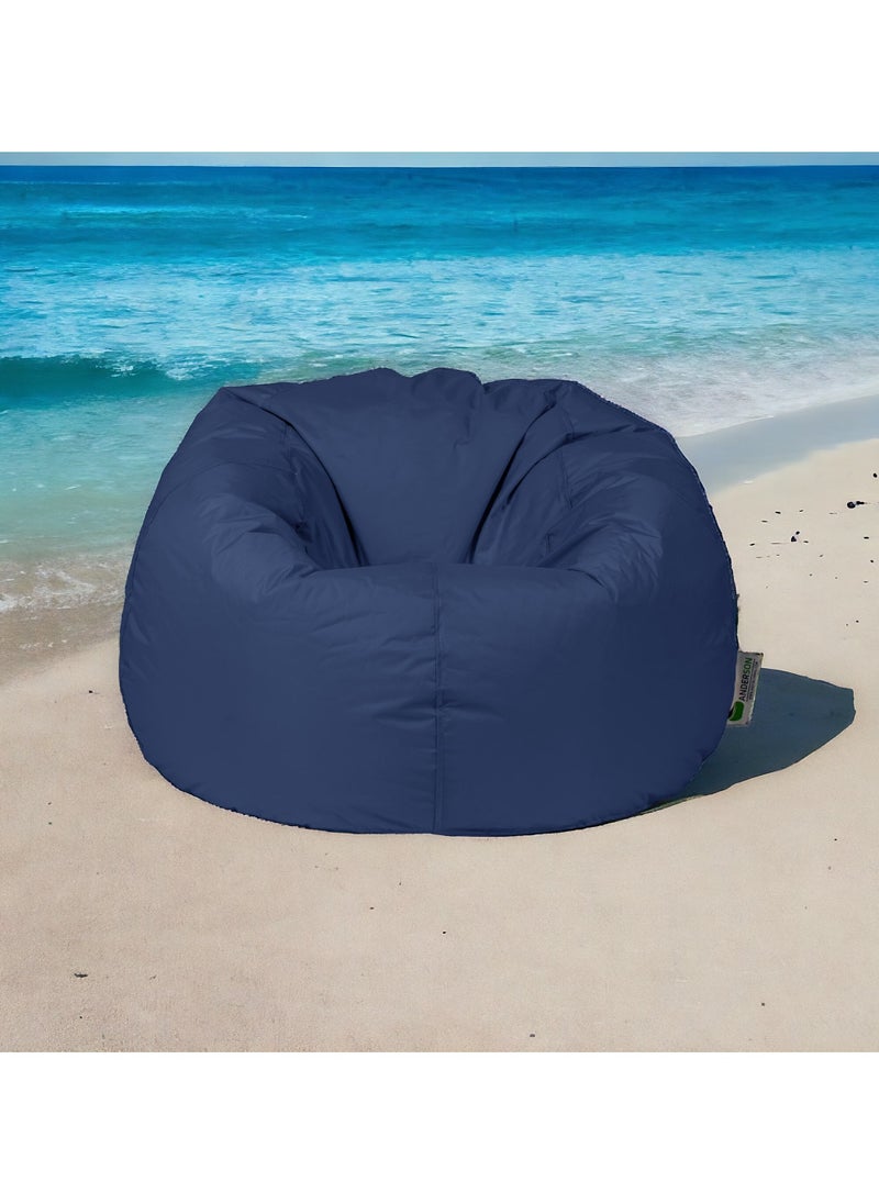 ANDERSON Anderson Large Waterproof Comfortable Bean Bag Relaxing Chair Dark Blue Colour  - Image 4