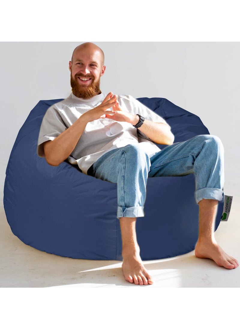 ANDERSON Anderson Large Waterproof Comfortable Bean Bag Relaxing Chair Dark Blue Colour  - Image 2