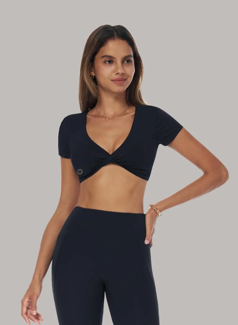 Sweetheart Neck Twist Crop Top