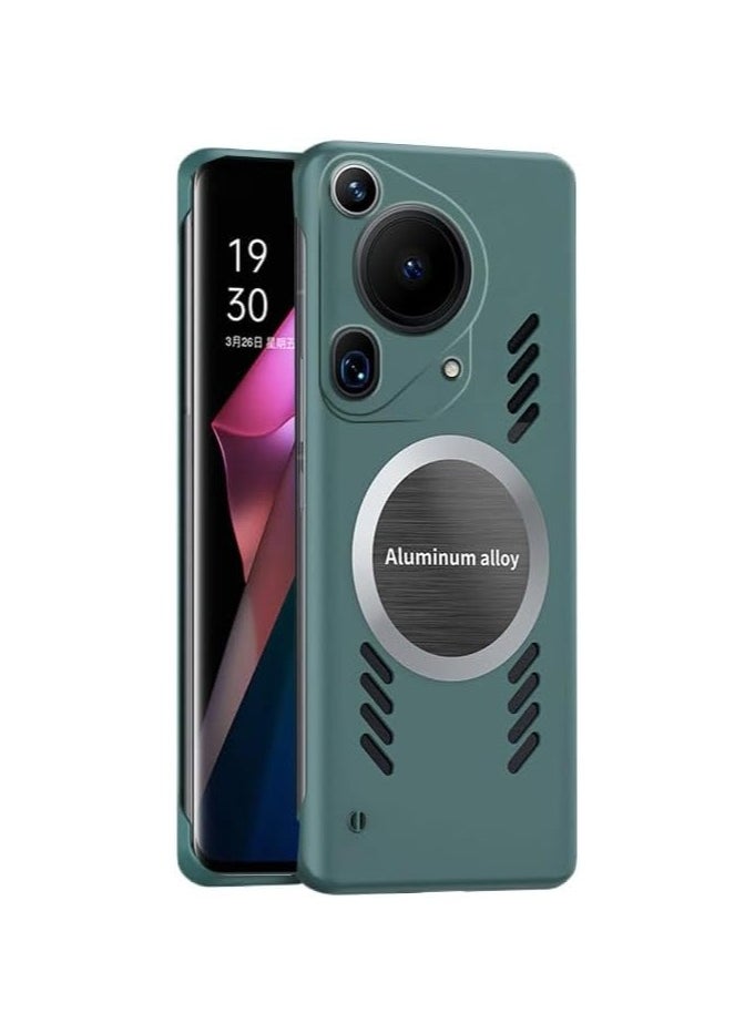Generic Magnetic Case Compatible with Huawei Pura 70 Ultra Cover Frosted Heat Dissipation and Anti Drop Measures Full Protection Fundas For Pura70 Ultra  - Image 1