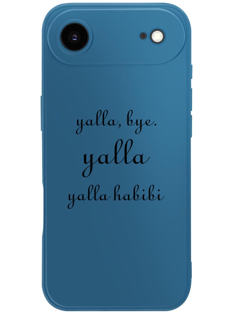 Theodor Protective Slim Fit Case Liquid Silicone Cover with Full Body Protection Anti-Scratch Shockproof Case For Apple iPhone 17 Air (Blue) Yalla-01 - Image 1