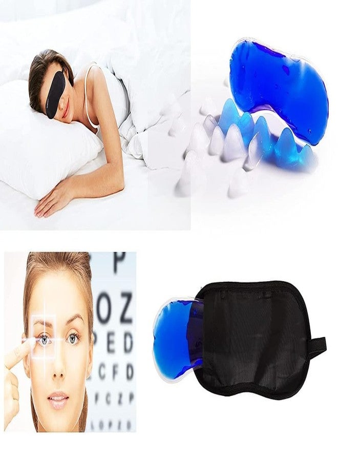 SIMESTICH Eye Mask with Cooling Gel Eye Mask for Dark Circles, Dry Eyes, Pain Relief & Redness | Gel Patches for Relaxation & Sleep | Cooling Mask for Men & Women (Blue) - Image 4