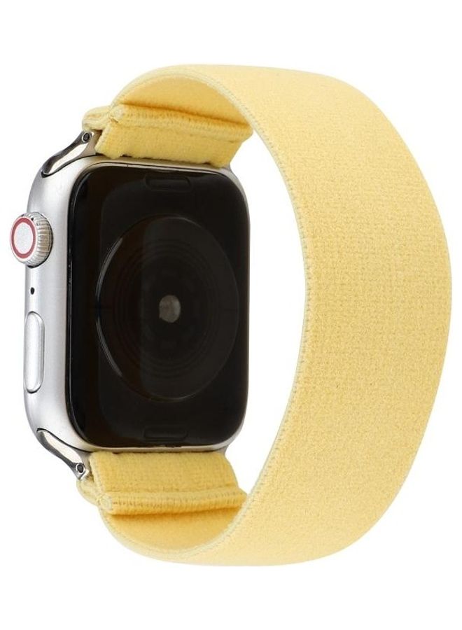 NIBEMINENT Replacement Watchband For Apple Watch Cream/Yellow - Image 1