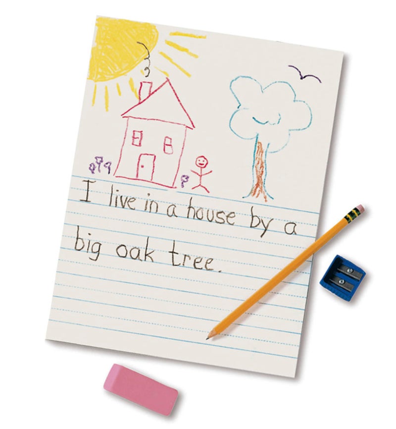 School Smart ورق قصص مصور ذكي للمدرسة، 7/8 بوصة، 9 × 12 بوصة، 500 ورقة - Image 2