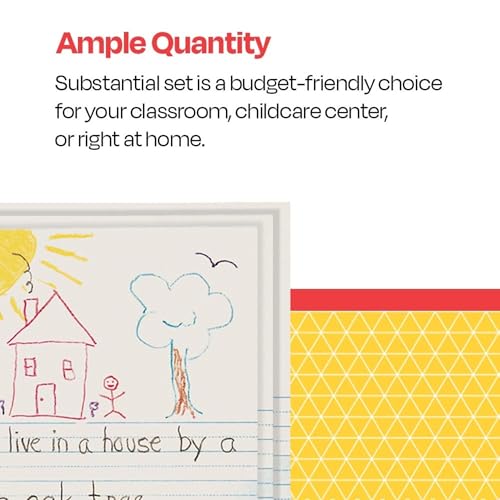 School Smart ورق قصص مصور ذكي للمدرسة، 7/8 بوصة، 9 × 12 بوصة، 500 ورقة - Image 5