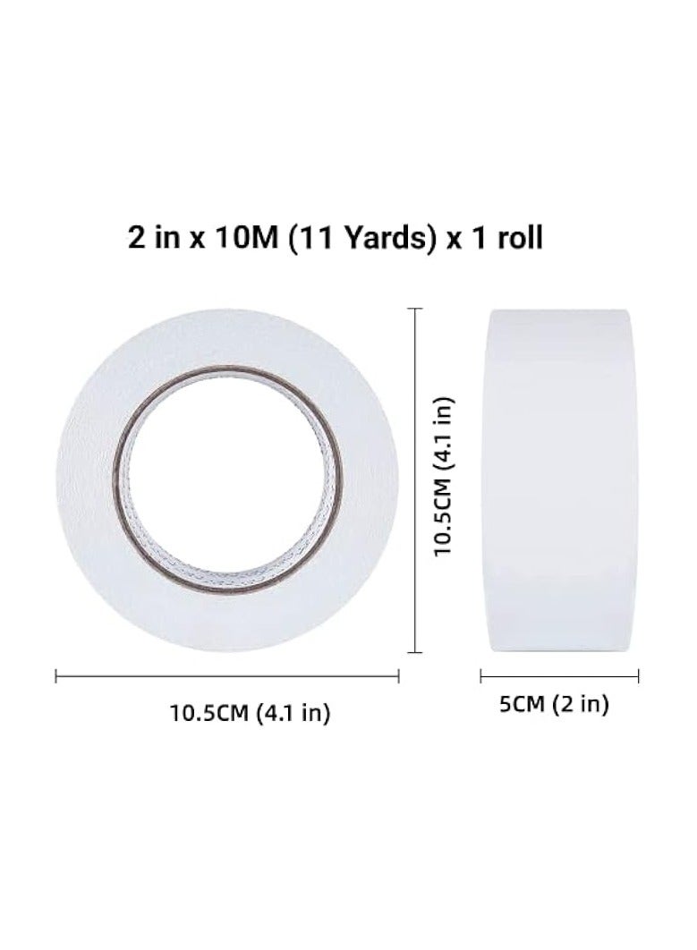 erorex Double Sided Tape Heavy Duty(5cm*10m/roll),No Residue When Removing,Strong Adhesive Multipurpose Mounting tape for Wall,Posters,Photos, Led Strips,Carpet&More  - Image 2