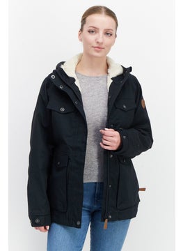 Trespass Women Solid Fleece Puffer Jacket, Black  - Image 1