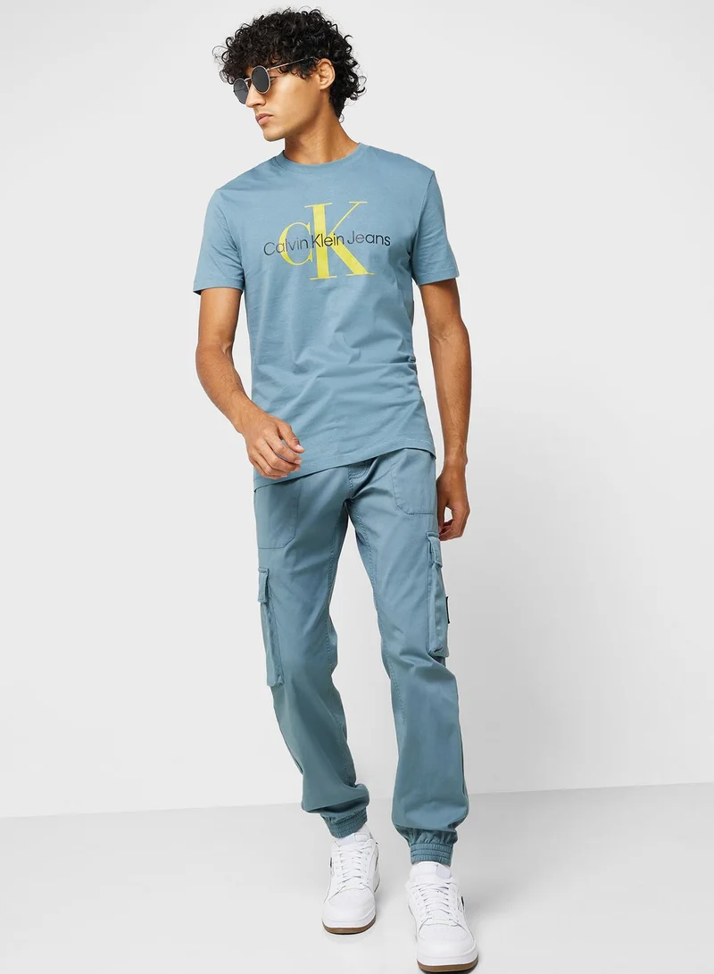 Calvin Klein Jeans Mono Logo Crew Neck T-Shirt