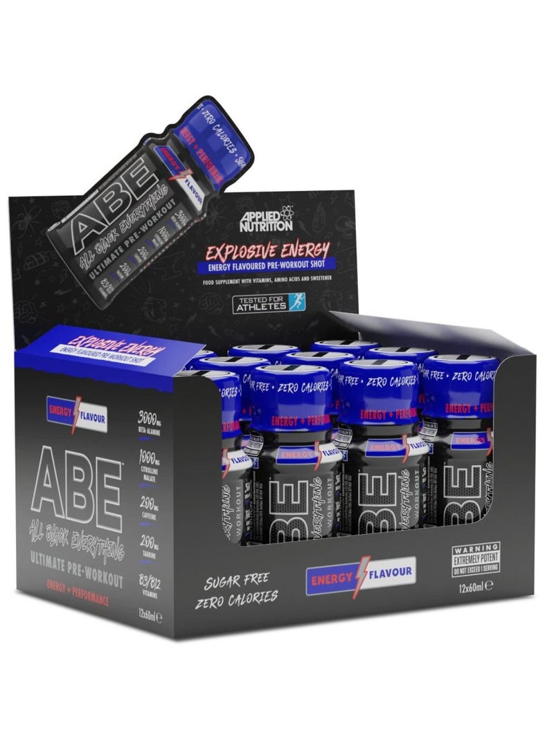 Applied Nutrition Abe Ultimate Pre Workout Shot Energy Flavor 60Ml Pack Of 12 - Image 1