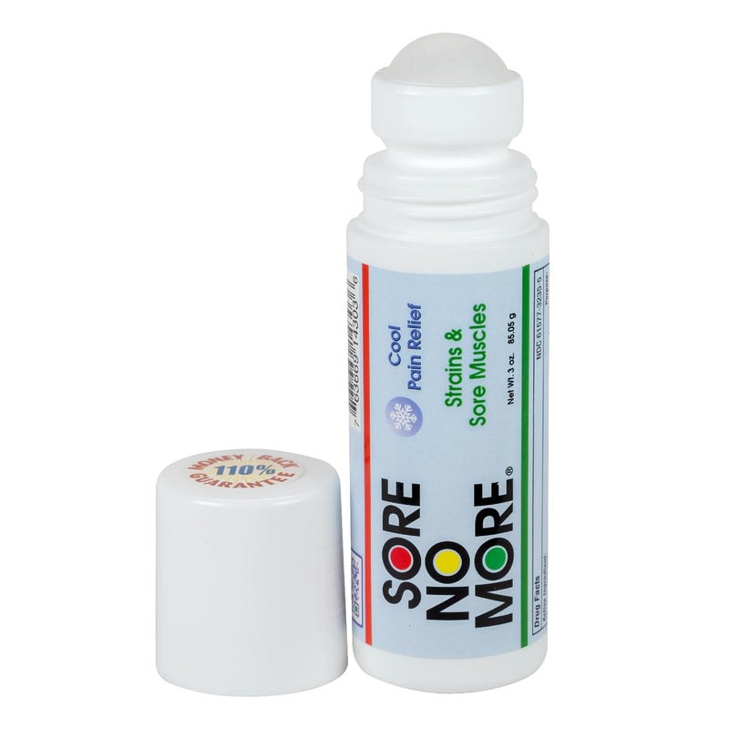 Sore No More Cool Relieving Gel for Aches Pains in Muscles Joints associated with Strains Bruises Sprains Absorbs Quickly with a Refreshing Lemon Aroma 3 oz RollOn - Image 3