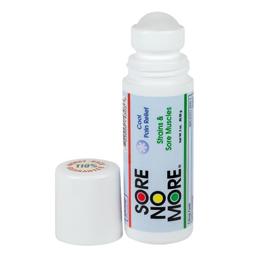 Sore No More Cool Relieving Gel for Aches Pains in Muscles Joints associated with Strains Bruises Sprains Absorbs Quickly with a Refreshing Lemon Aroma 3 oz RollOn - Image 2
