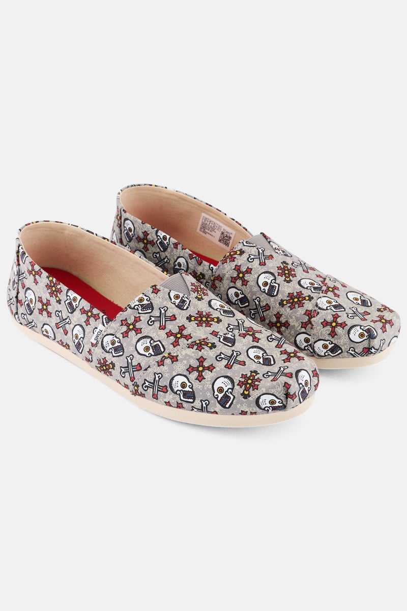 TOMS Women Slip On Casual Shoes, Grey Combo - Image 1