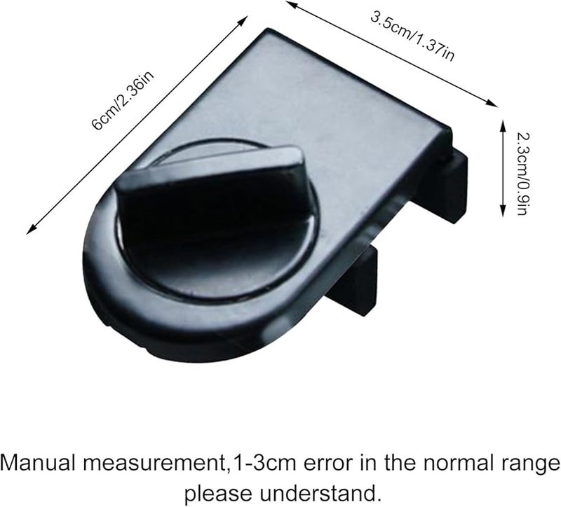 قفل النافذة المنزلق الأسود من النوع أ لسلامة الأطفال ومكافحة السرقة وحماية المحدد - Image 5