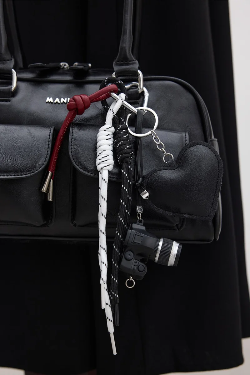 مانوكا Retro Bag with Pocket Black