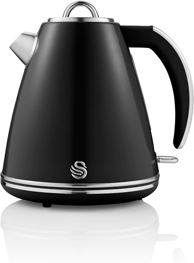 Swan Retro 1.5 Litre Jug Kettle - Black - Image 2